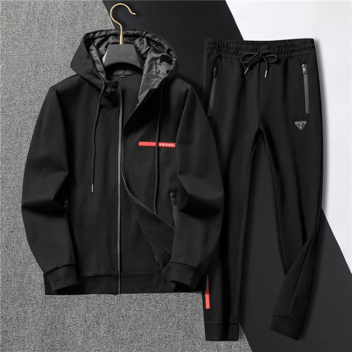 Prada Black Sports Tracksuit $225