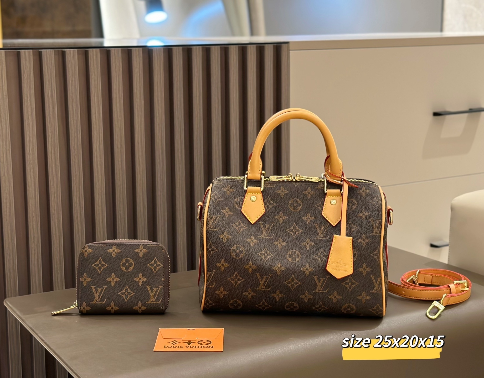 Louis Vuitton Speedy 25 Handbag Set $125