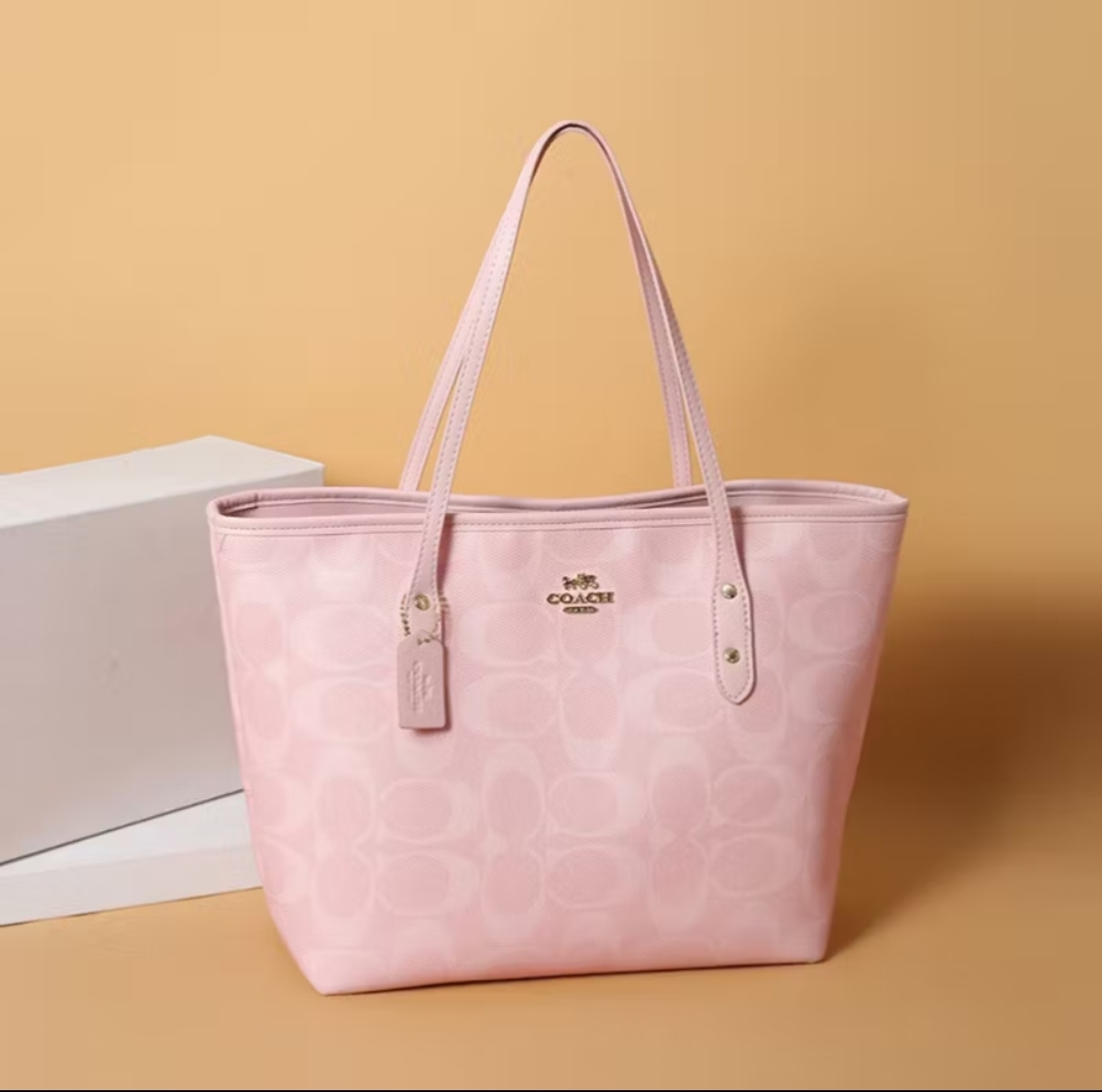Coach Pink Tote Bag