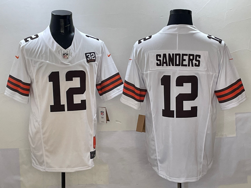 Cleveland Browns #12 Sanders Football Jersey $55