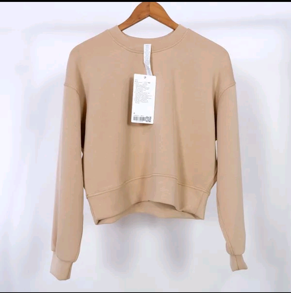 Lululemon Beige Crew Neck Sweatshirt $53