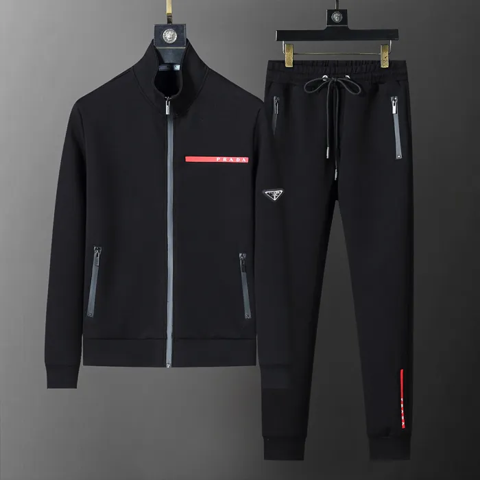 Prada Black Velvet Casual Tracksuit $225