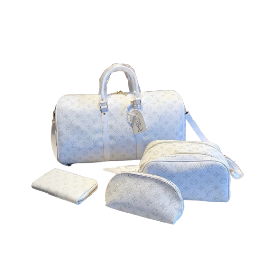 Louis Vuitton White Monogram Travel Set