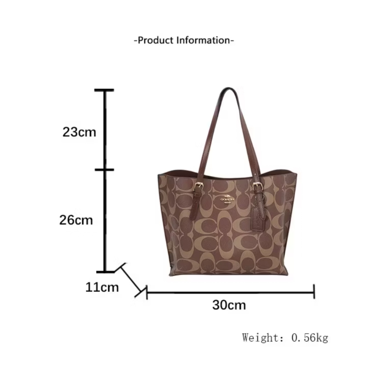 Coach White Tote Bag