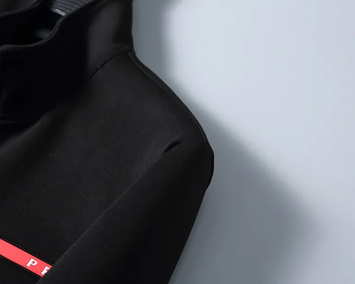 Prada Black Velvet Casual Tracksuit $225