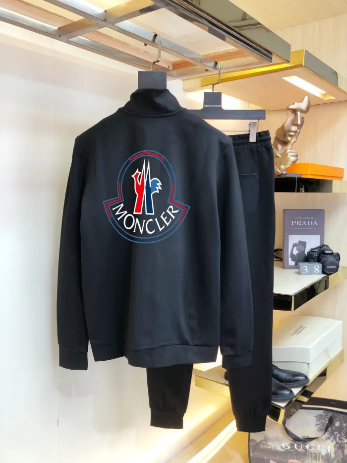 Moncler Black Velet Tracksuit $225