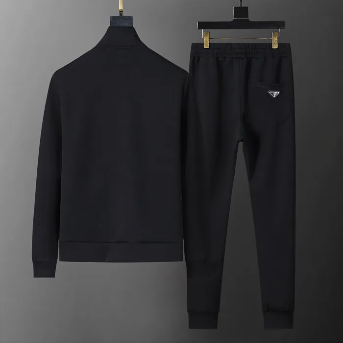 Prada Black Velvet Casual Tracksuit $225