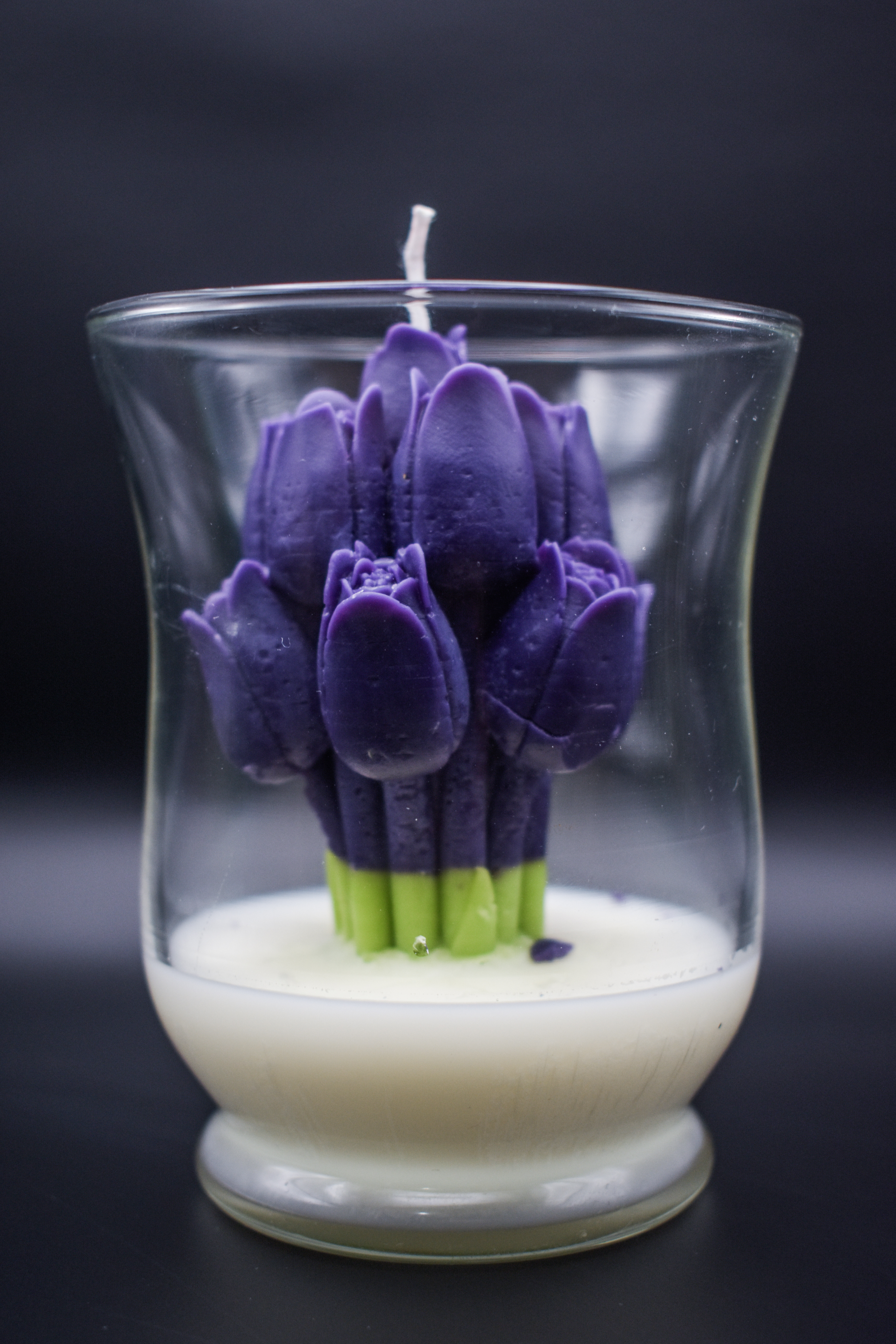 Velas artesanal de tulipanes