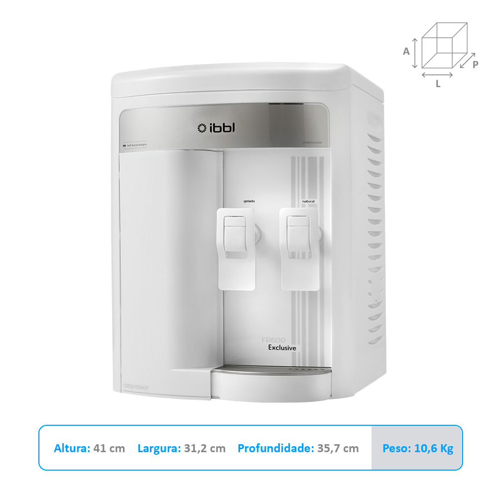 Purificador de Água IBBL FR600 Exclusive com Compressor