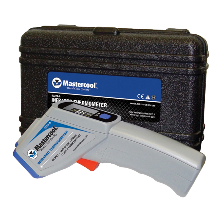 Termômetro infravermelho mira laser -50 °C A 500°C resolução 0.1°F / 0.1°C precisão: ±2°C (4°F) da leitura Mastercool 52224-A  