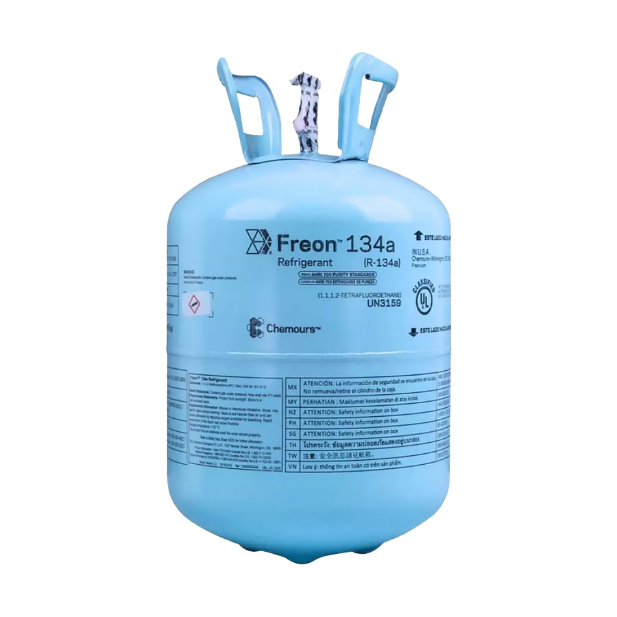 Fluido Gás Refrigerante Chemours Freon R134A 13,62KG ONU3159 Du Pont