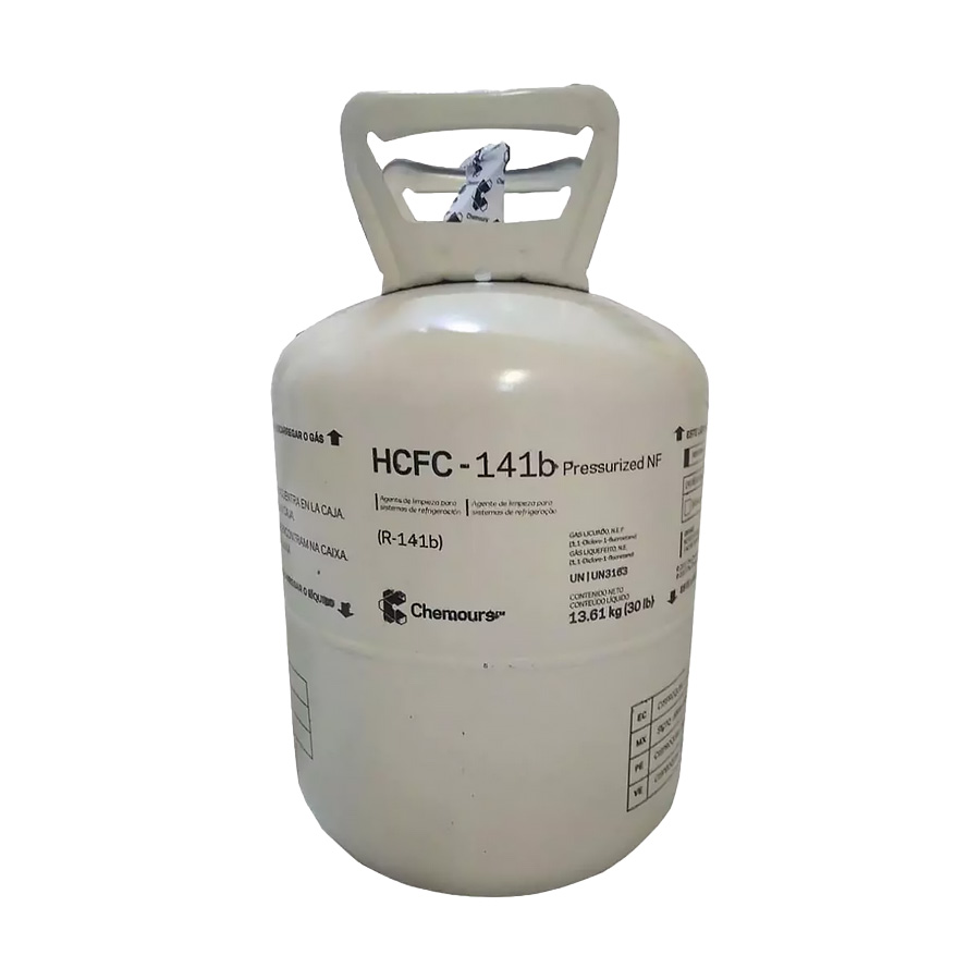 Fluido Gás Refrigerante Chemours Freon 141B HCFC DAC 13,62KG Limpeza de Sistemas - Du Pont