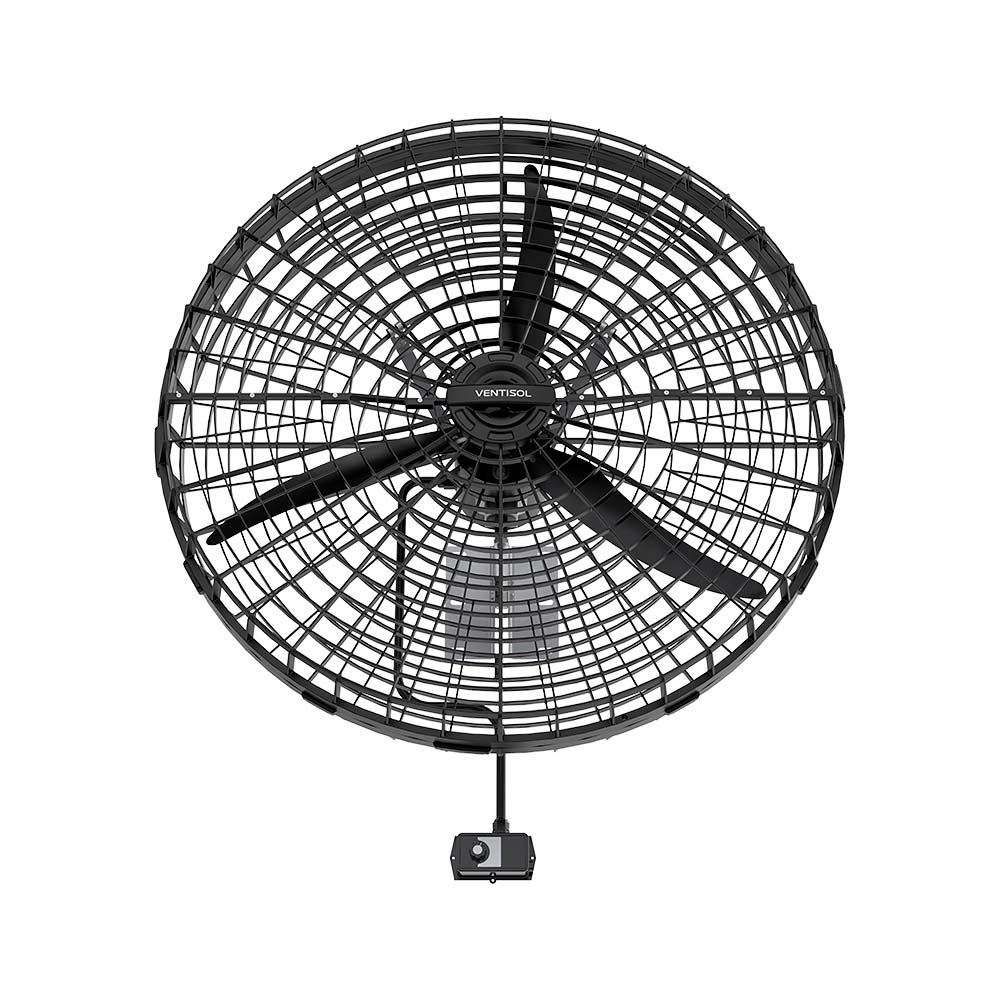 Ventilador De Parede Ventisol 1 Metro 1/2CV Preto 220V VP1M2