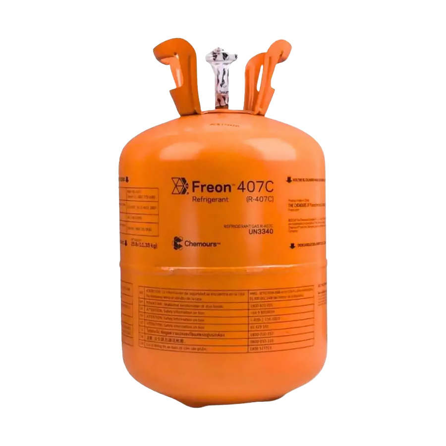 Fluido Gás Refrigerante Chemours Freon R407C 11,35KG HFC Du Pont