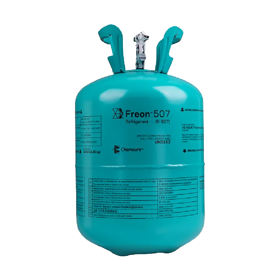 Fluido Gás Refrigerante Chemours Freon R507 DAC 11,35 kg Du Pont