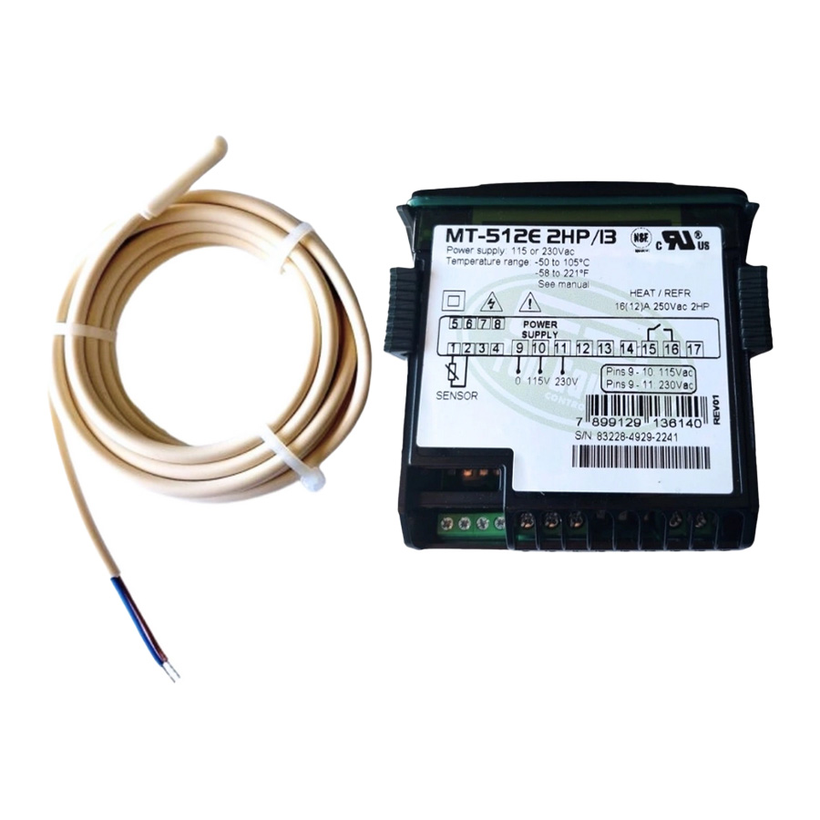 Controlador de Temperatura Digital Full Gauge MT512E 2HP Bivolt