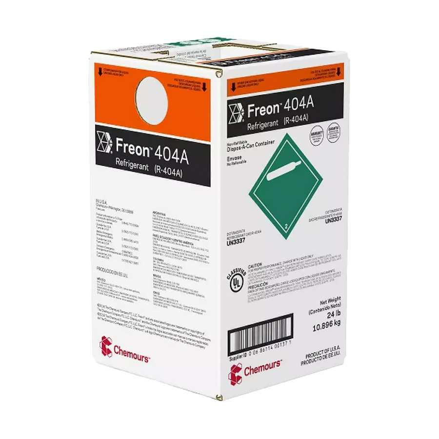 Fluido Gás Refrigerante Chemours Freon R404A 10,89KG HP62 Du Pont
