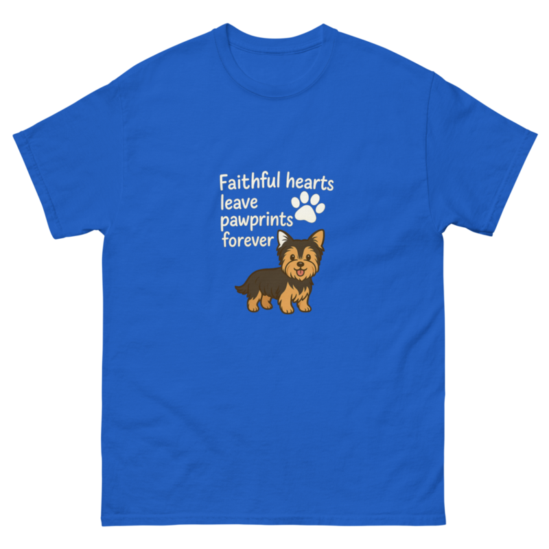 Faithful Hearts Pawprint Dog T-Shirt