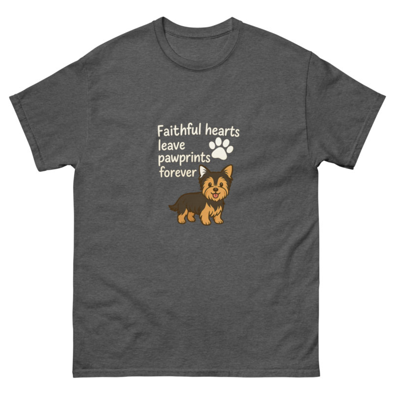 Faithful Hearts Pawprint Dog T-Shirt