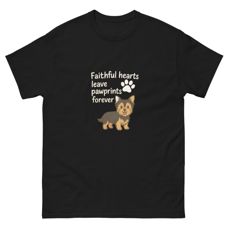 Faithful Hearts Pawprint Dog T-Shirt