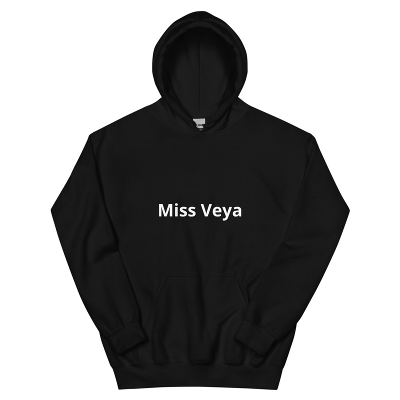 Unisex Black Miss Veya Hoodie