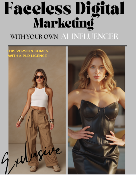Faceless Digital Marketing With your AI Influencer