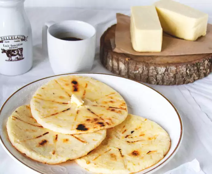 Arepas telita paisas de maíz blanco 5 unid