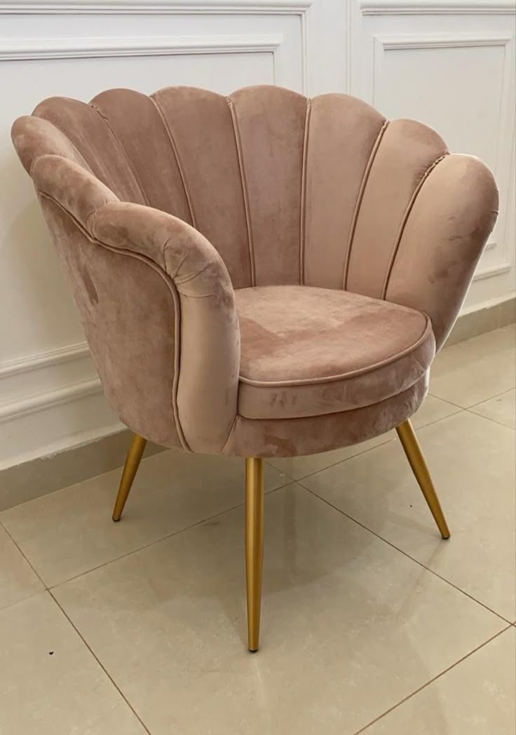 Sillón elegante de terciopelo