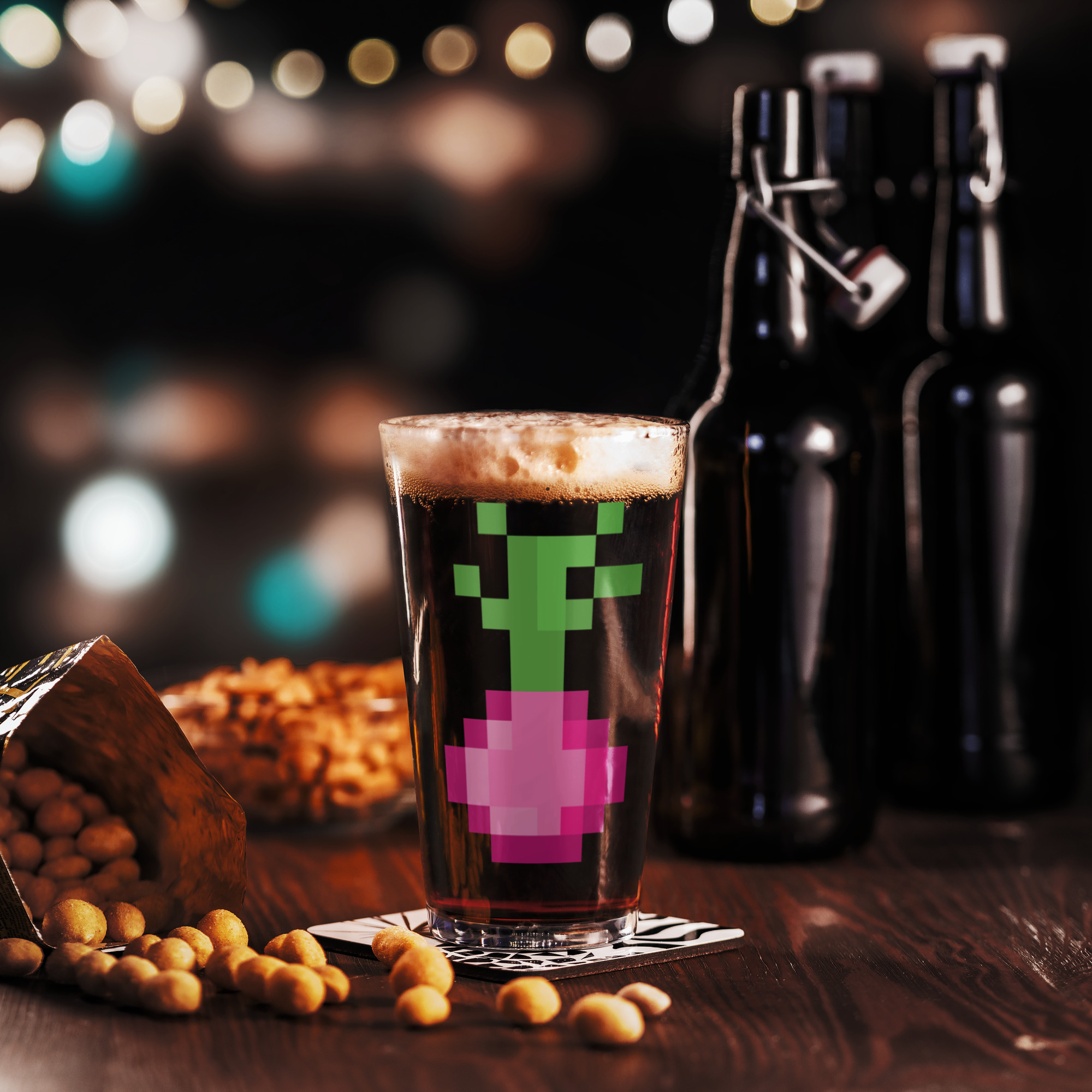 Red Oniion Pint Glass