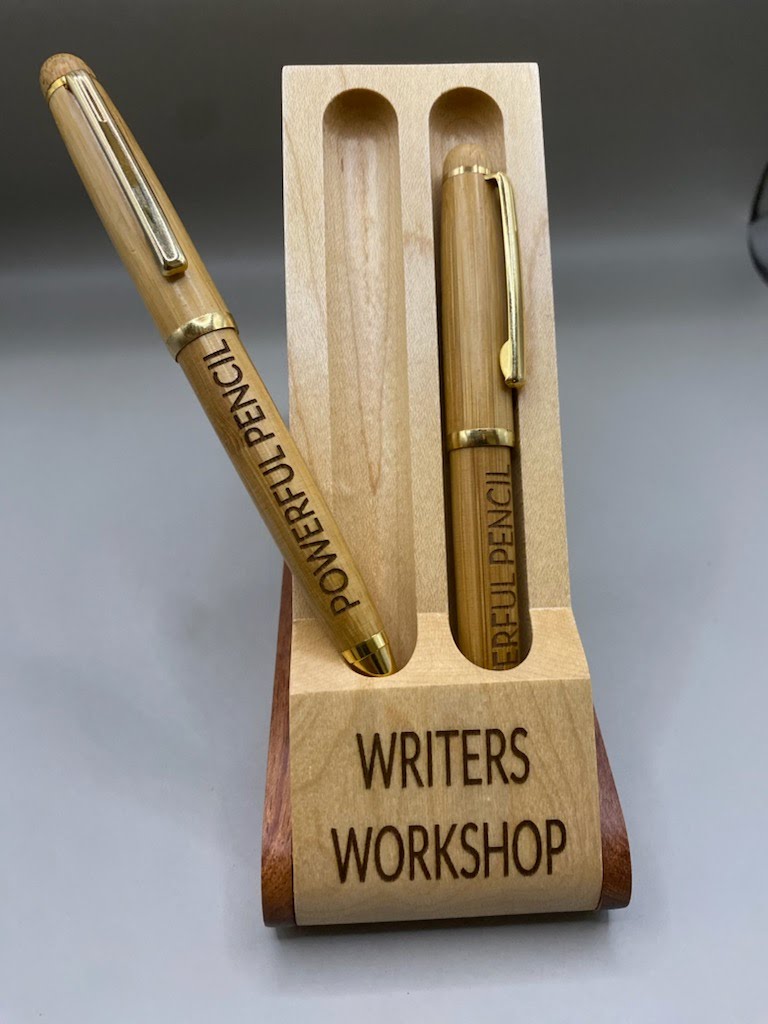 Bamboo Wooden Pencil Set with Holder
