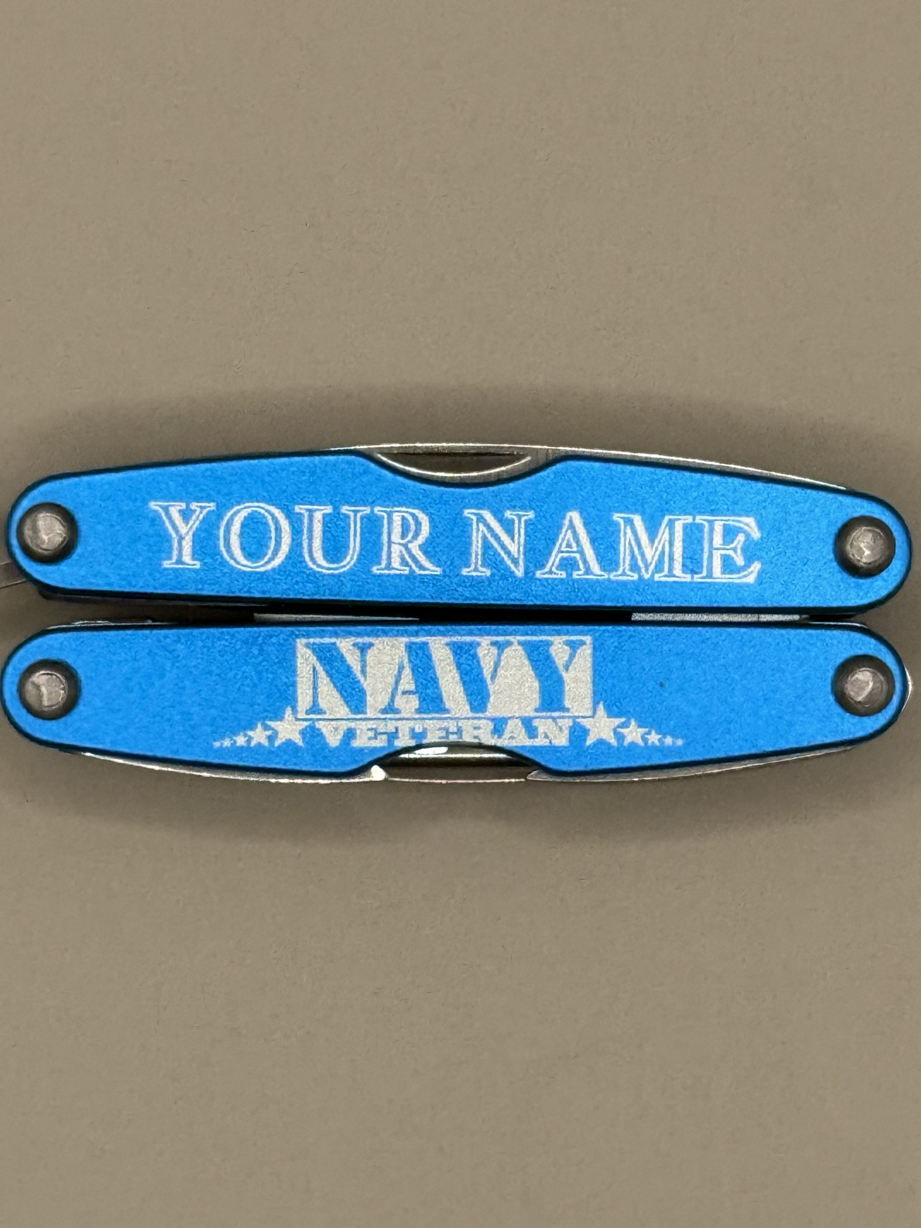 Personalized Navy Veteran Mini Multi-tool