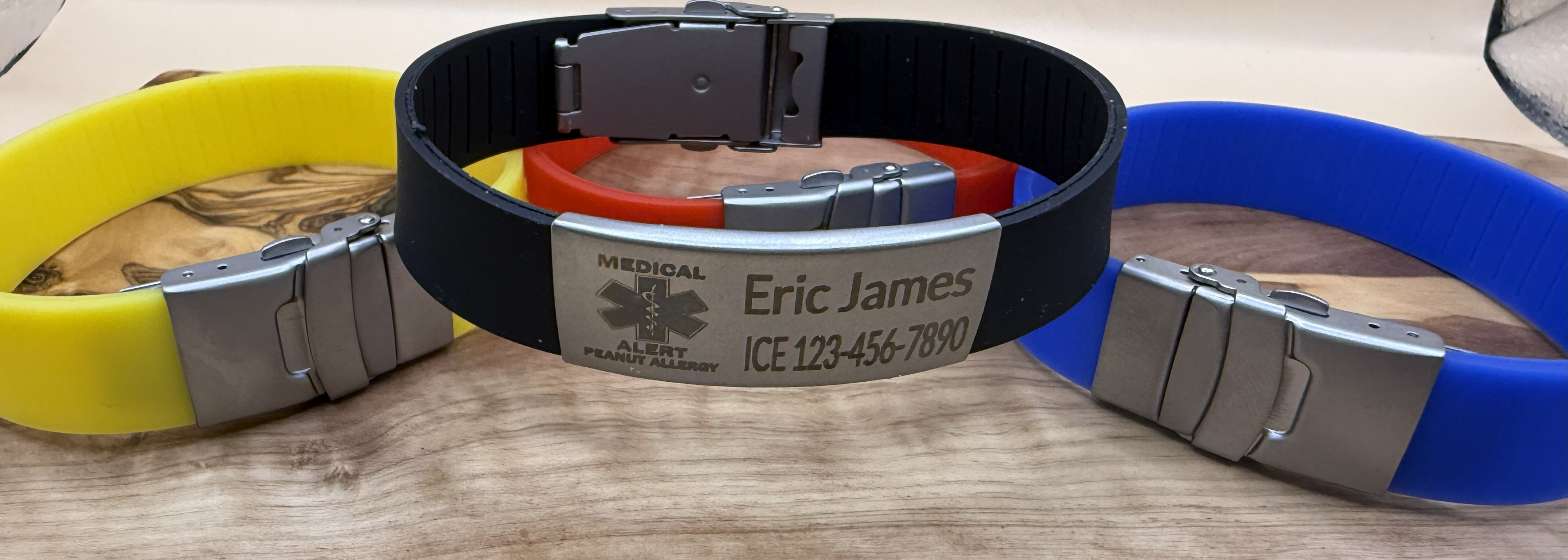Emergency ID Bracelet Multiple colors