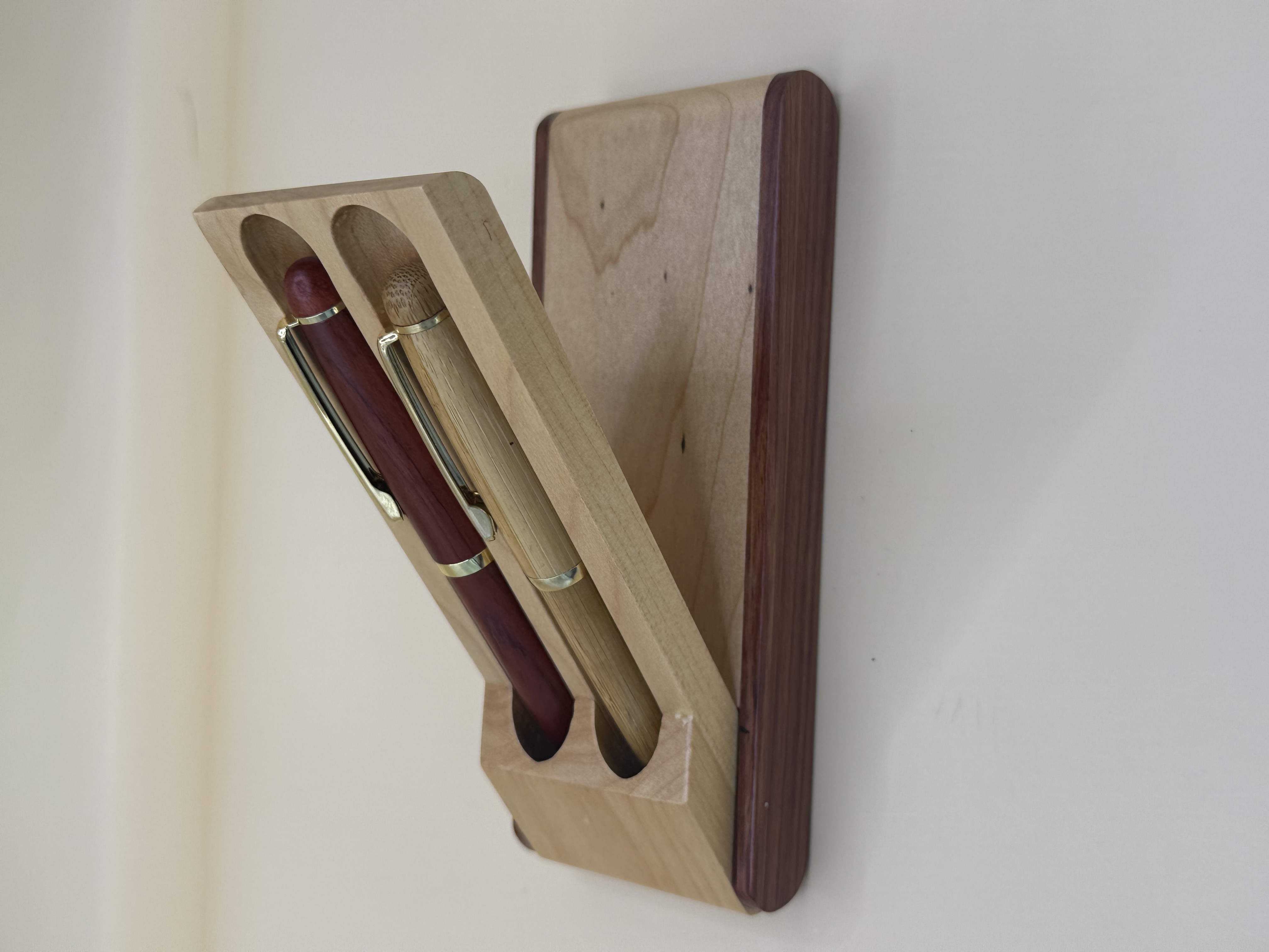 Bamboo Pen and Pencil set with holder