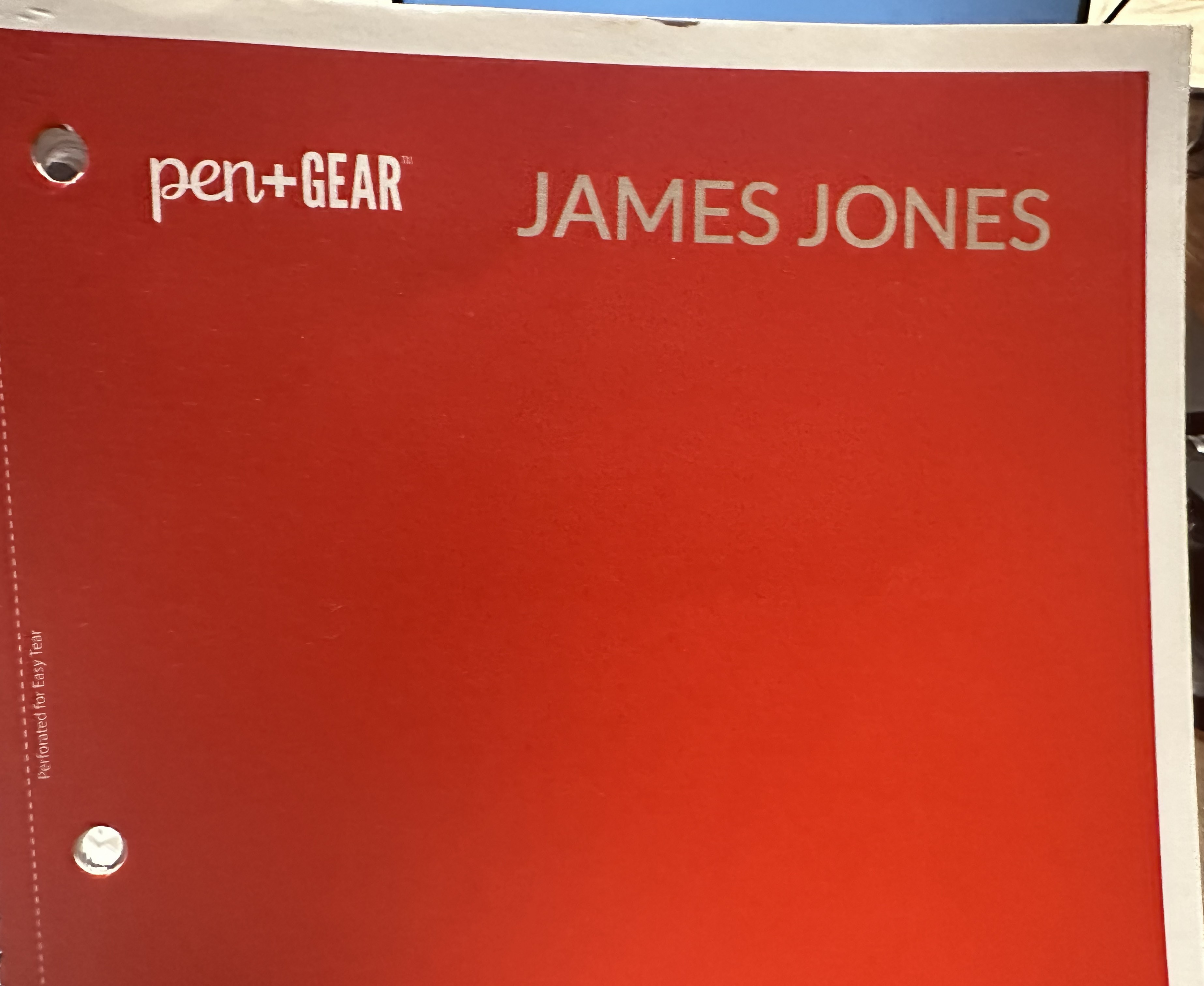 Personalized notebook