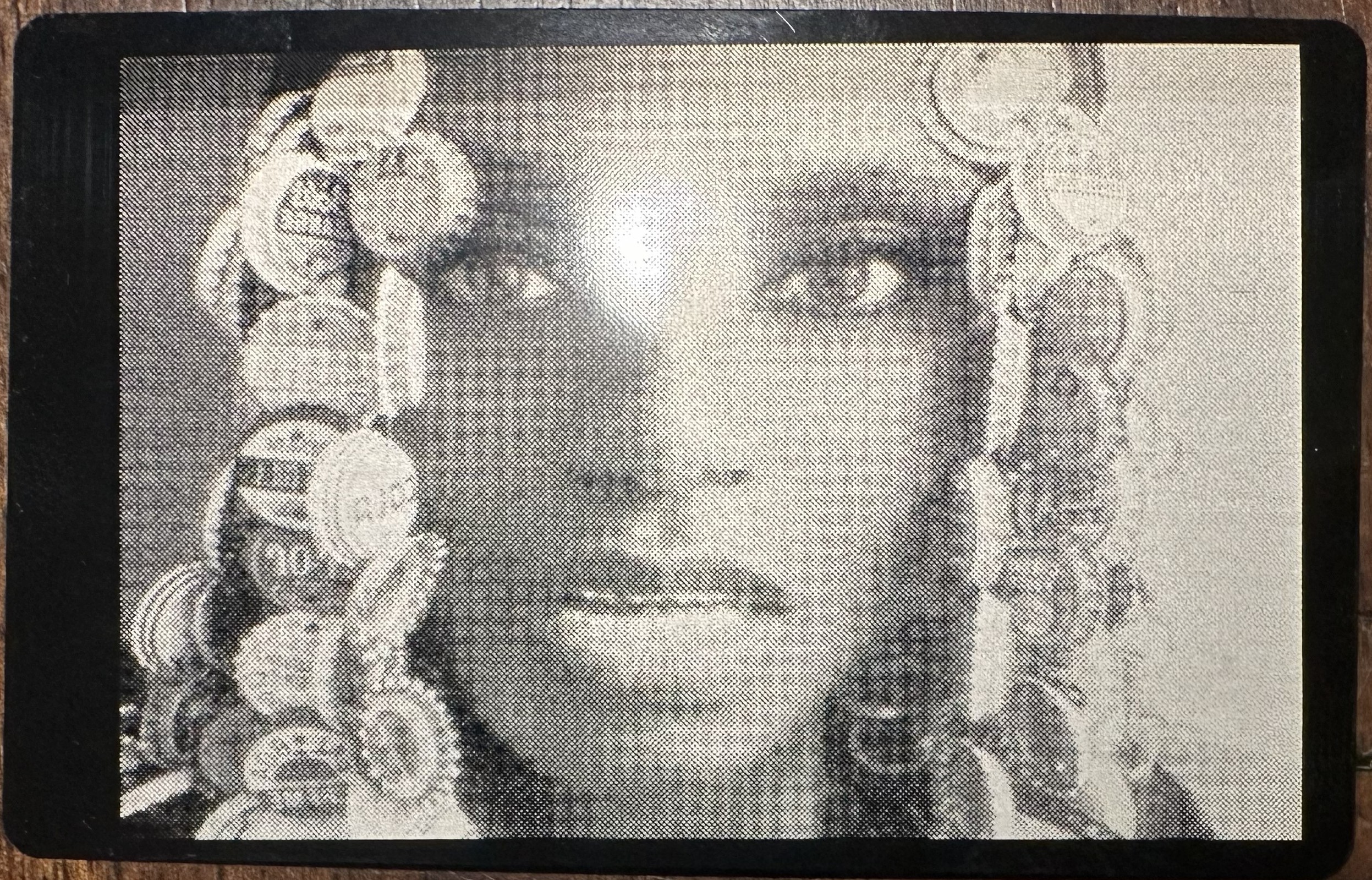 Monochrome Portrait flexible Card