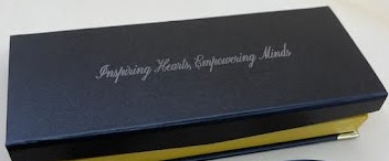 Elegant Brown Pen and Keychain Set