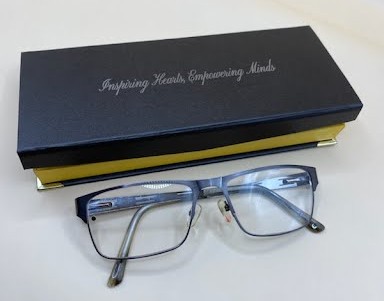 Elegant Brown Pen and Keychain Set