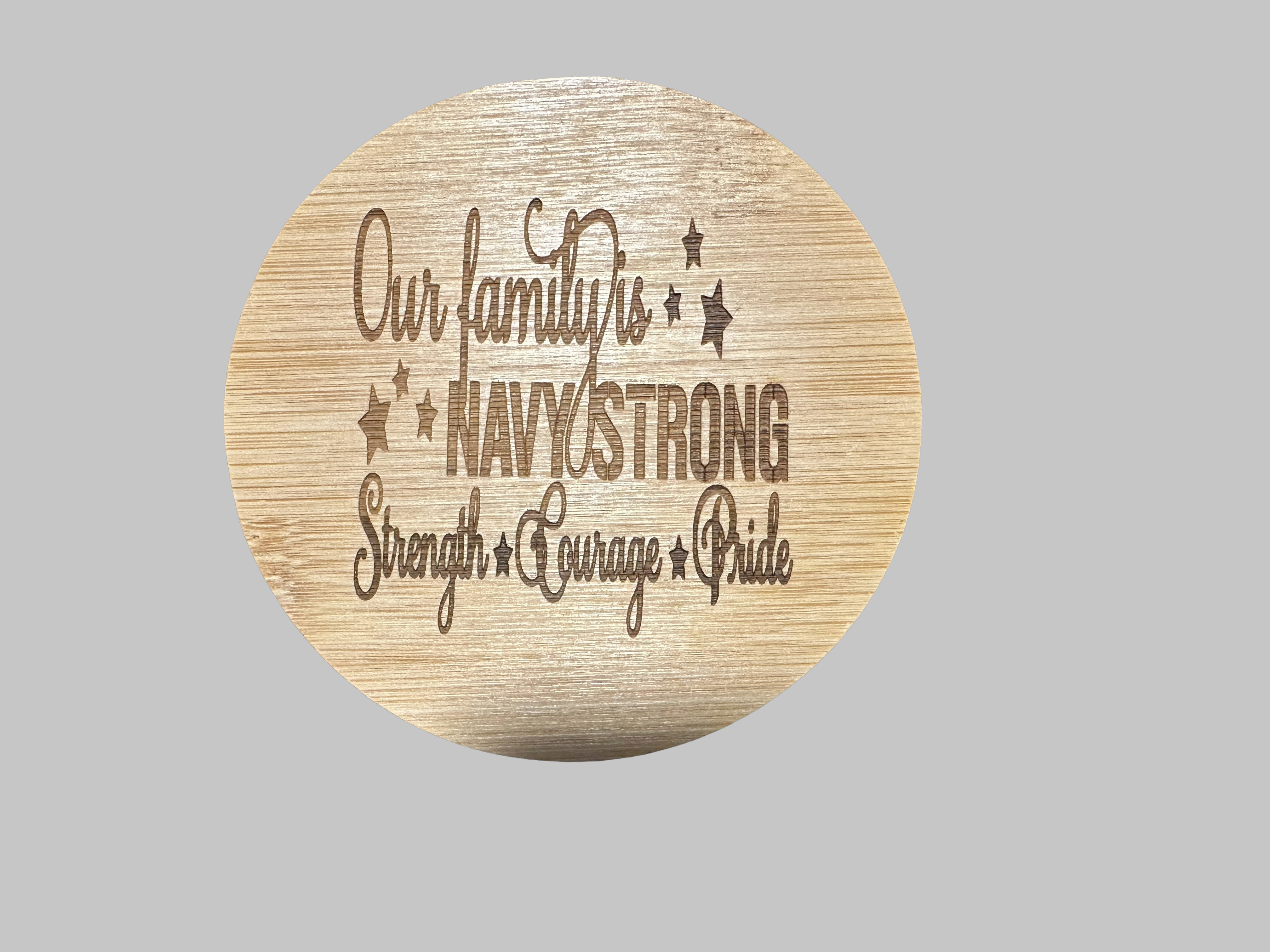Navy Strong Family Wooden coaster