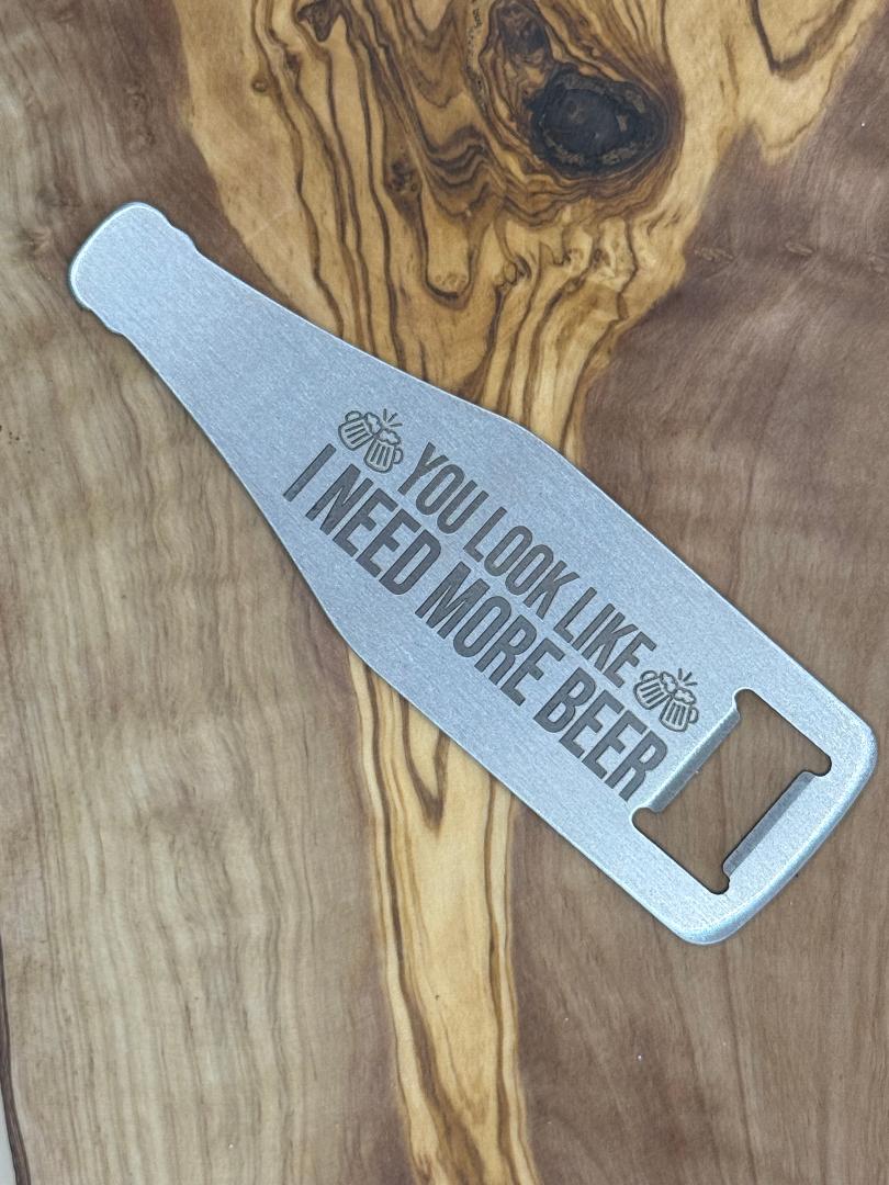 1pc Metal Bottle Opener with Fun Quotes