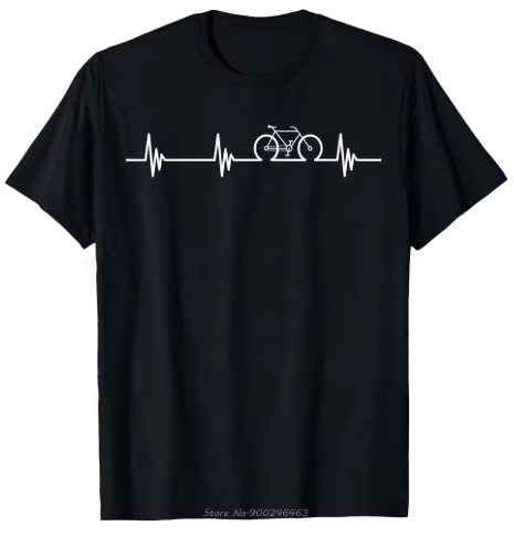 Cycling Heartbeat Graphic T-Shirt
