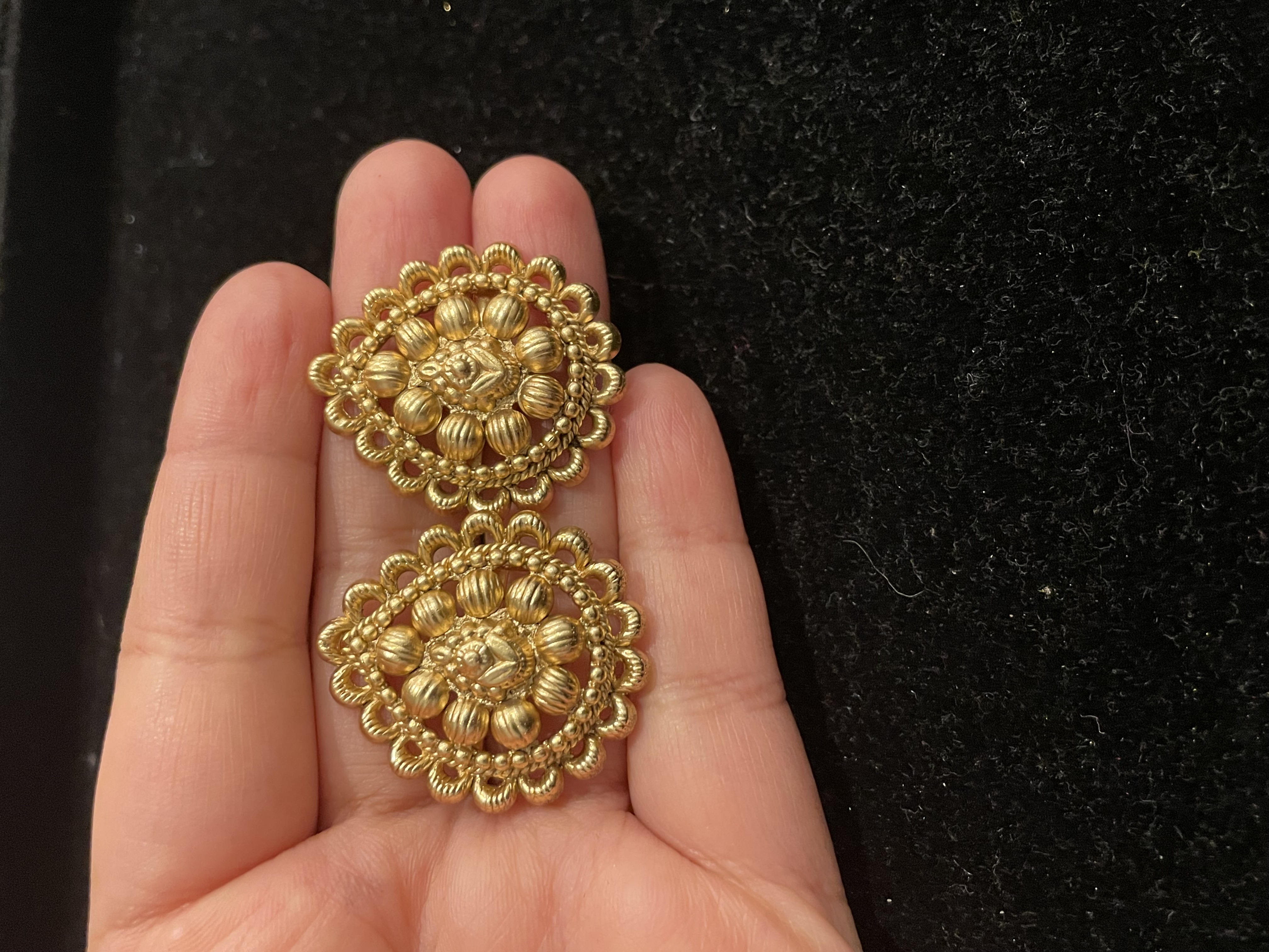 Handcrafted Gold-Tone Earrings