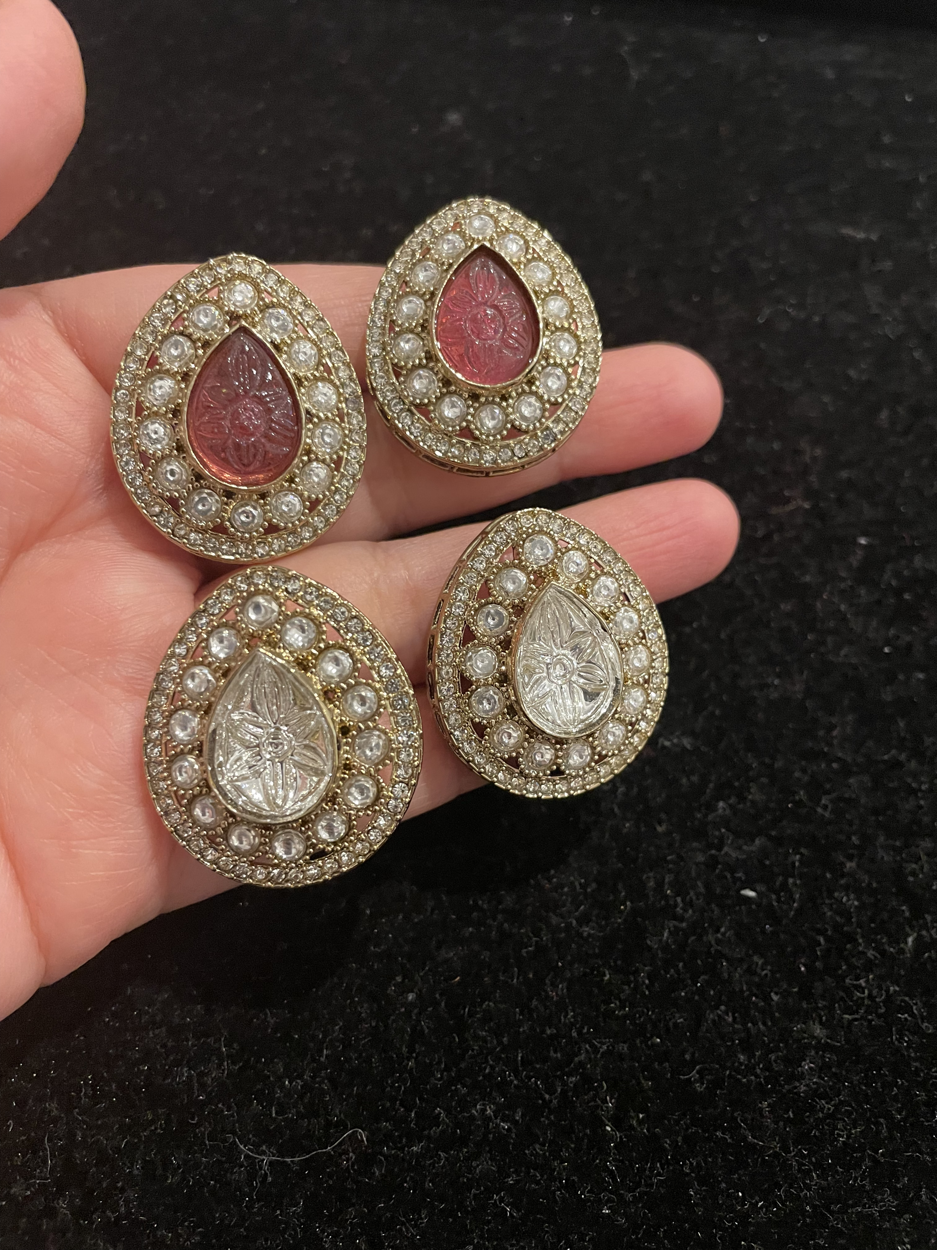 Moissanite Oversized TearDrop Stud