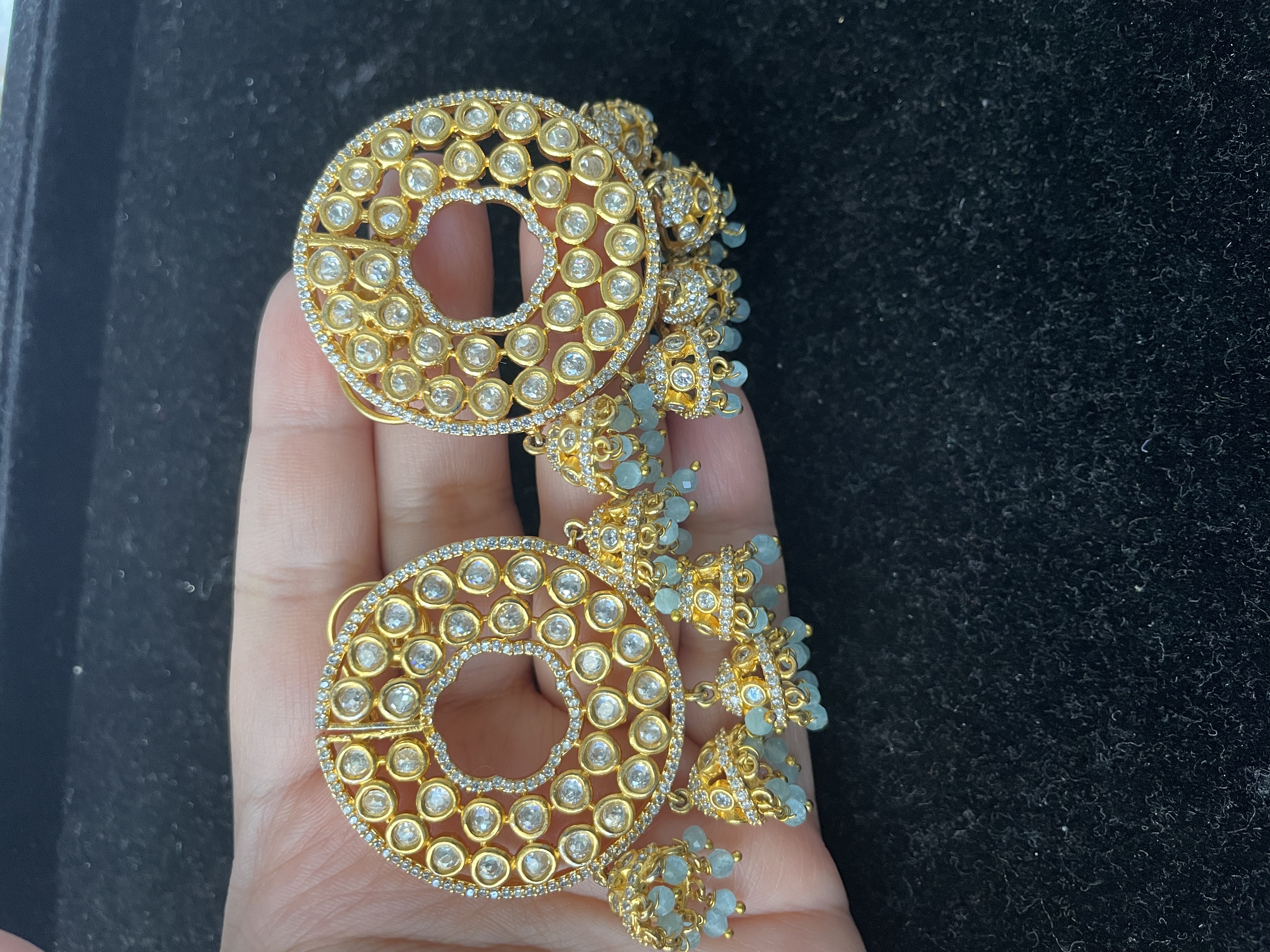 Premium Gold-Plated Moissanite Earrings