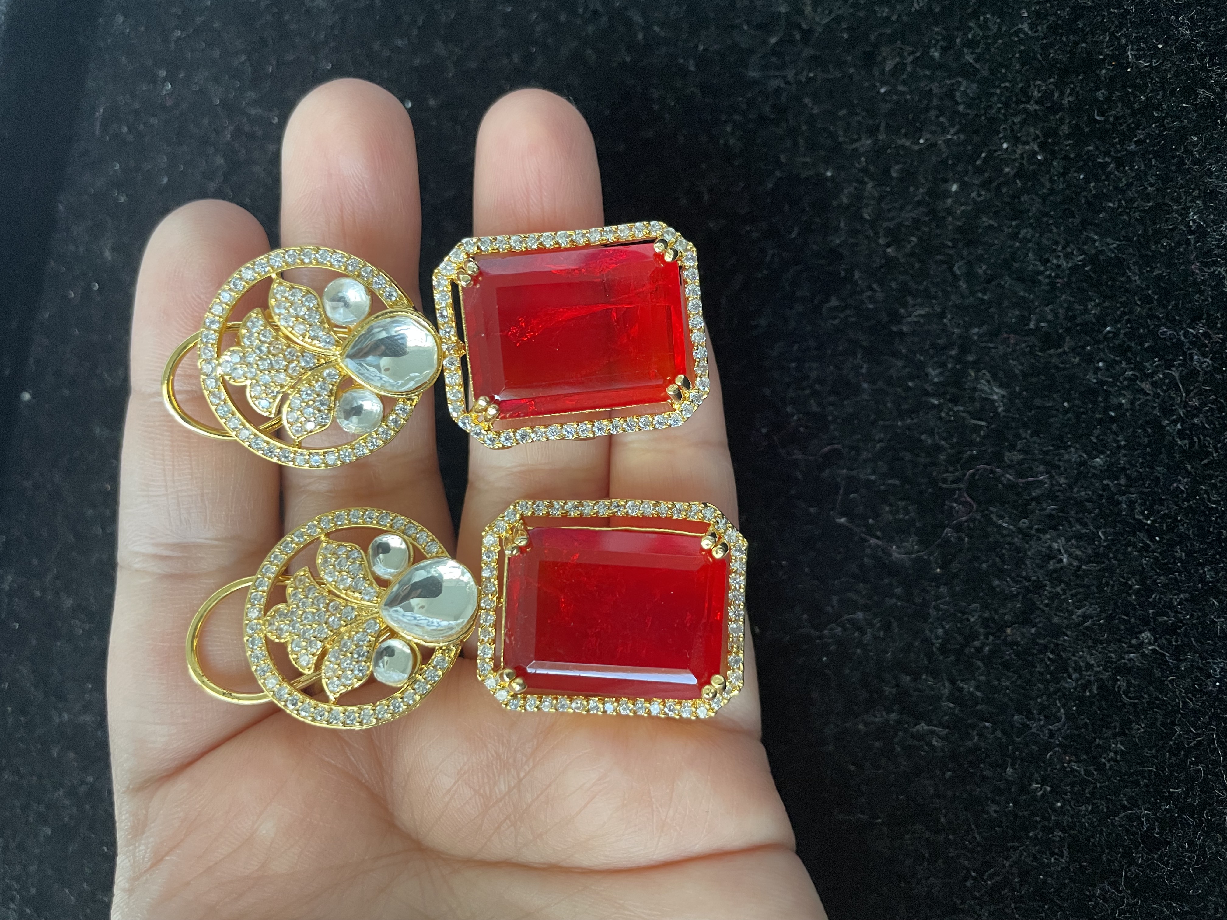 Doublet Moissanite Earring