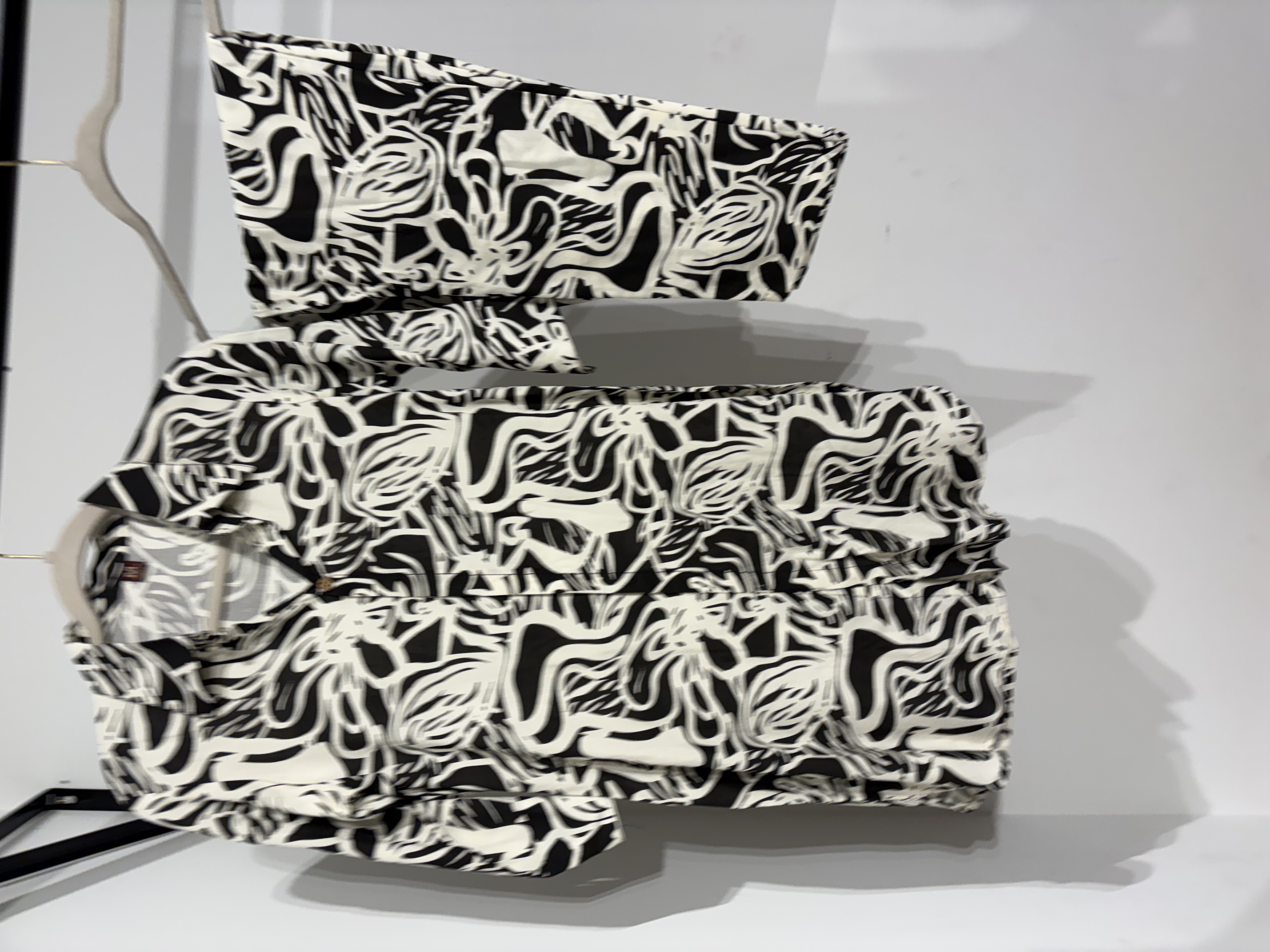 Black and White Abstract Co Ord