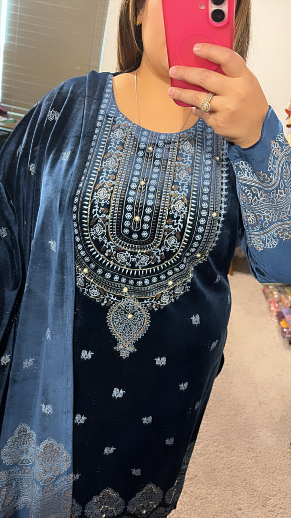 Micro Velvet Three Piece