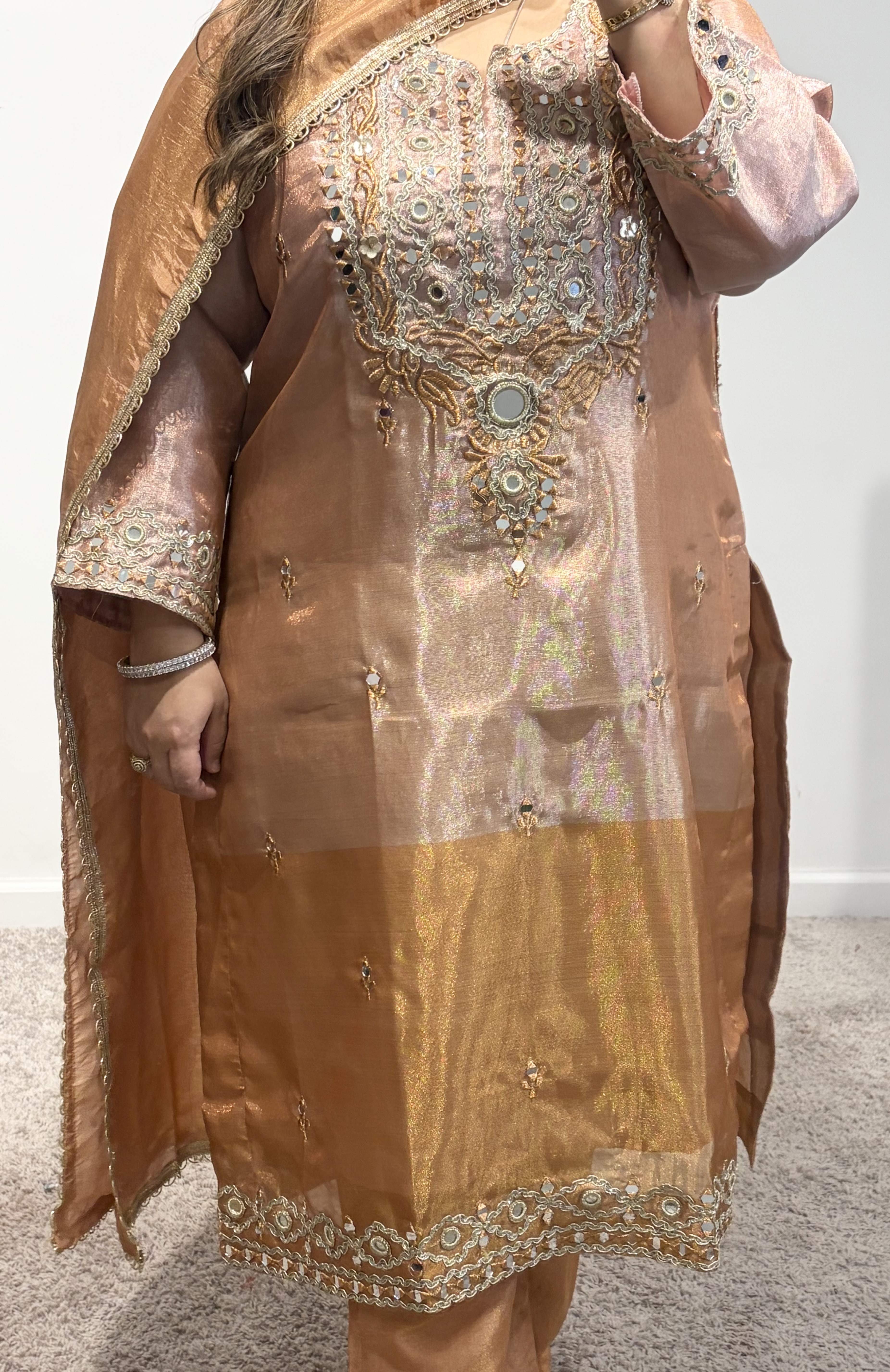 Three Tone Peach Set