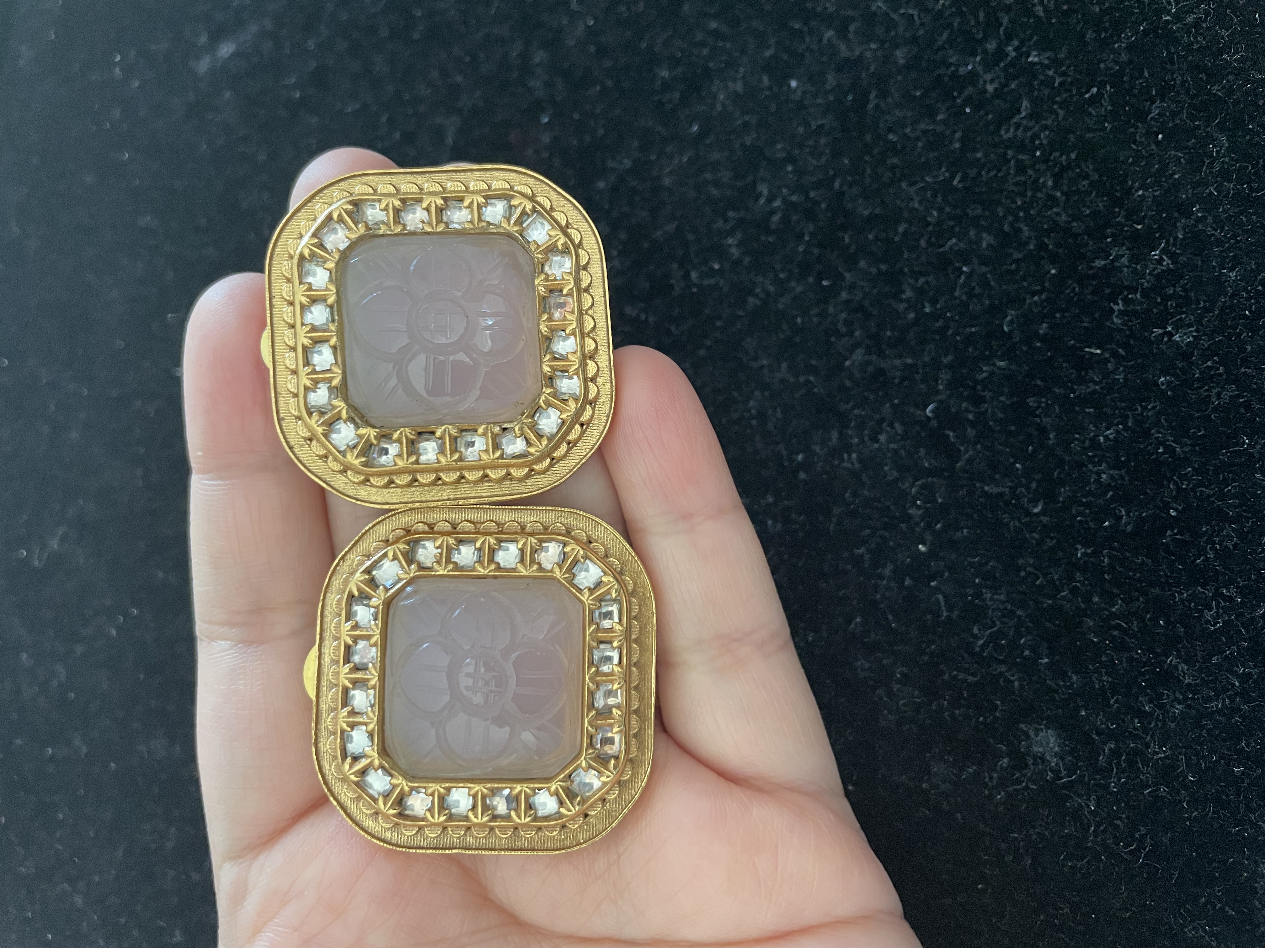 Vintage Stone Studs.