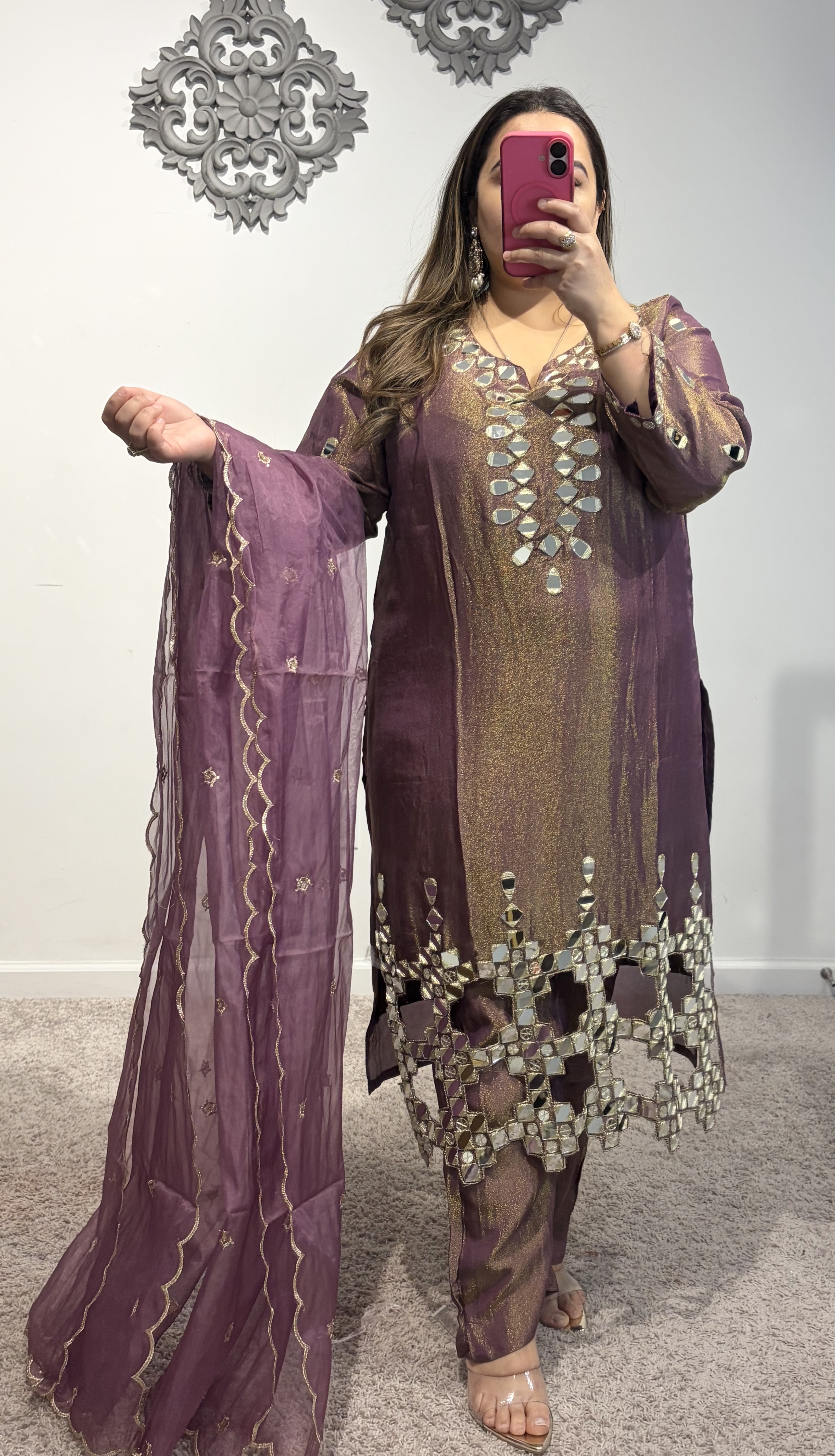 Lavya - Purple Three Piece