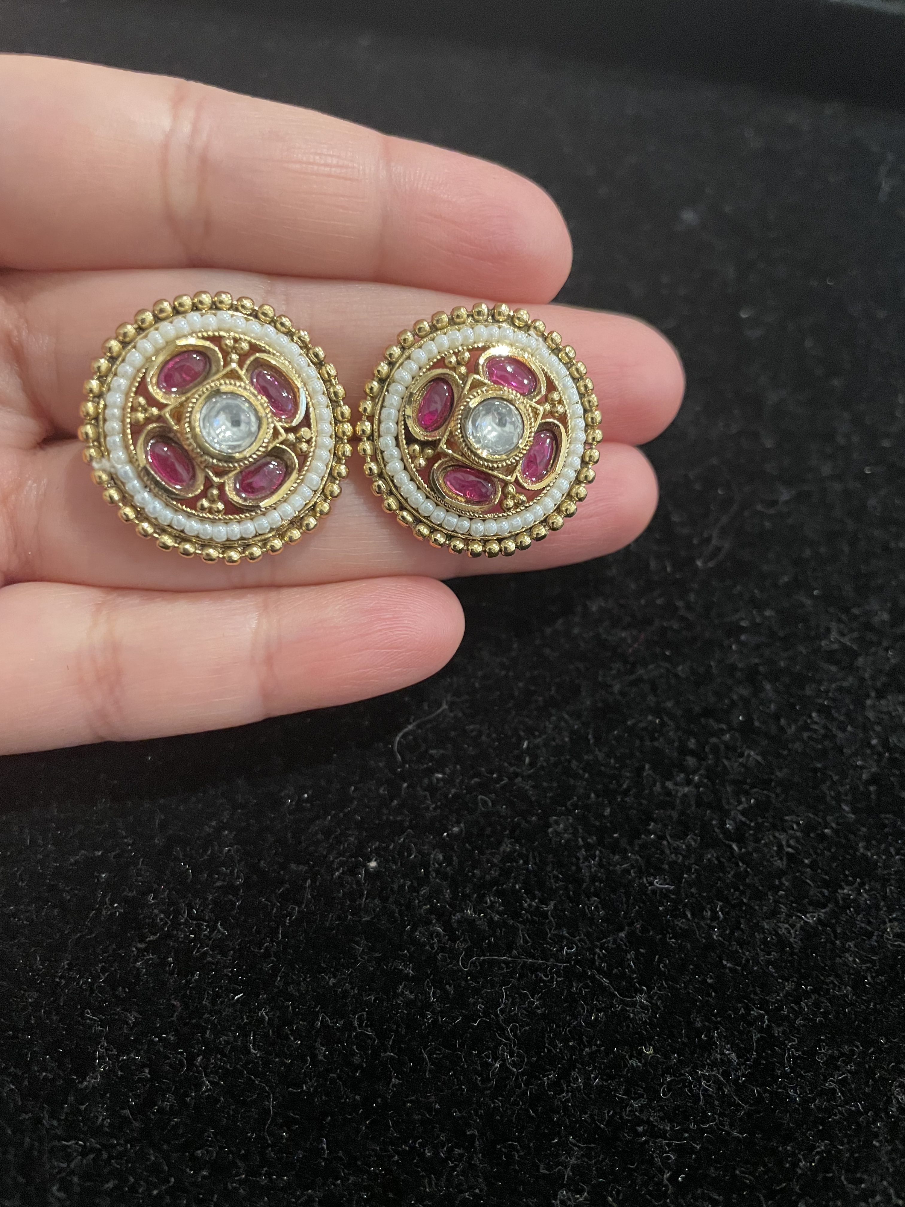 Vintage Gold-Plated Earrings